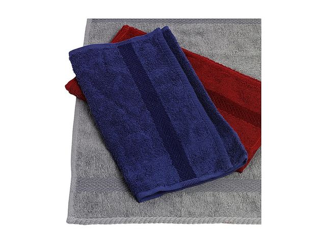 Frottéhandduk 30x50cm marinblå